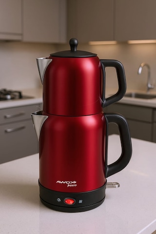 Awox Fresco 2'si 1 Arada Paslanmaz Çelik 1.7 L Çay Makinesi Su Isıtıcı