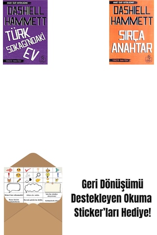 Türk Sokağındaki Ev Cep Boy + Sırça Anahtar Cep Boy + Okuma Sticker'ları