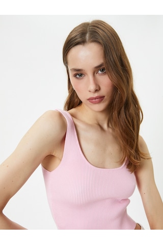Koton Fitilli Atlet U Yaka Kalın Askılı Pembe 4sak30018ht 4SAK30018HT280