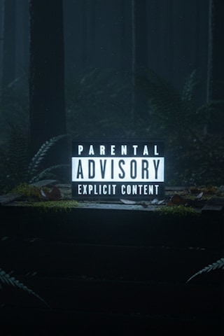 Parental Advisory Explicit Content Tasarımlı Dekoratif Aydınlatma 23x15cm Renkli