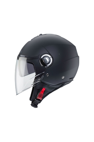 Caberg Riviera V4 Güneş Vizörlü Yarım Açık Motosiklet Kaskı Siyah