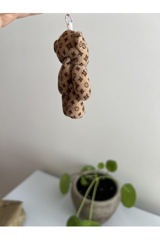 Kahverengi Minik Ayıcık Şeklinde Peluş Anahtarlık/çanta Süsü Anahtarlık Küçük Boy Ayıcık