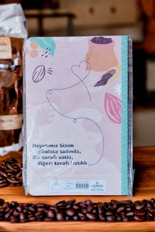 12,5x19,5 Cm 112 Sayfa Çizgili Kokulu Defter Karton Kapak Krem Renk Kağıt 2