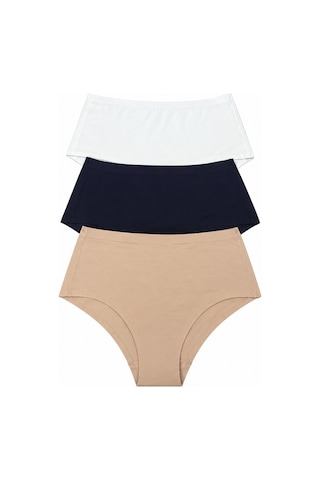 Bonbon Kadın Pamuk Kumaş 3'lü Yüksek Bel Dikişsiz İz Yapmaz Lazer Kesim Slip Bb2854 Çok Renkli Bonbon Kadın Pamuk Kumaş 3'lü Yüksek Bel Dikişsiz İz Yapmaz Lazer Kesim Slip Bb2854 Çok Renkli