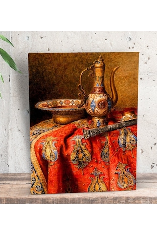 Bk Gift Osmanlı Ibrik Tasarımlı Dekoratif Mini Kanvas Tablo 15X20 (506660968)