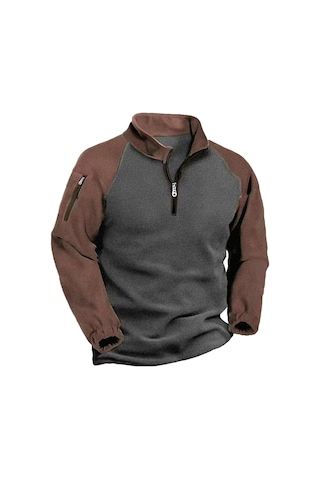 Erkekler İçin Avrupa Ve Amerikan Tarzında Üretilmiş Kalın Polar Ceket. Siyah