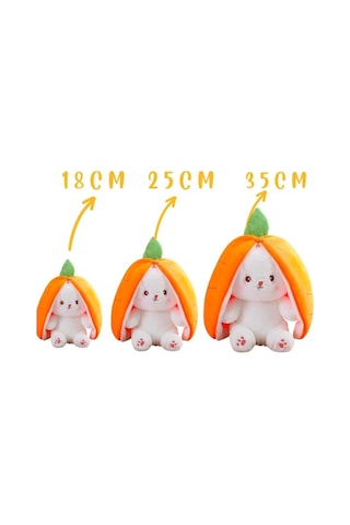 25 Cm Havuç Kulaklı Tavşan