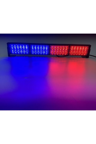 21 Fonksiyonlu Çakar Lamba 46cm Kırmızı-mavi 12-30v / Lapa204-1