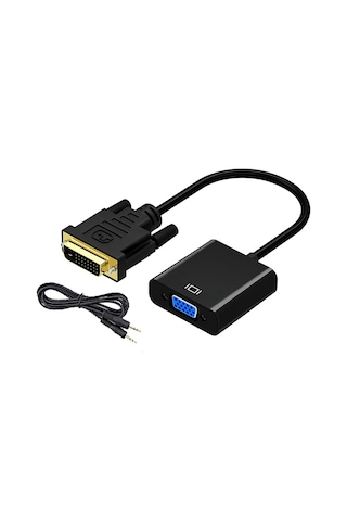 Dvı - D 24+1 To Vga Aktif Dönüştürücü Kablo Ses Destekli