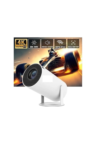 Ambition Projektör Hy300 Pro 4k Android 11 Çift Wifi6 260ansı A