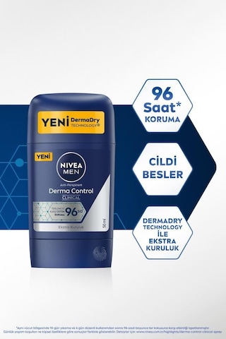 Nivea Men Clinical Derma Control Erkek Stick Deodorant 50 ML