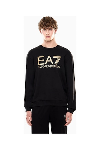 Ea7 7m001191af17787 Logo S Erkek Sweatshirt Siyah