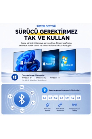 Essager Bluetooth Adaptör 6.0 Süper Hızlı Ce Lisanslı Yüksek Performans Düşük Gecikme Son Nesil Teknoloji 6.0 Ultra Hızlı