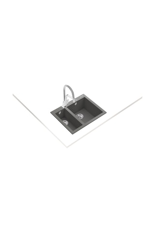 Teka Forsquare 590 Tg Stone Grey - Ankastre Kumanda Sifonlu Granit Eviye - Gri - 59 CM - 115260020