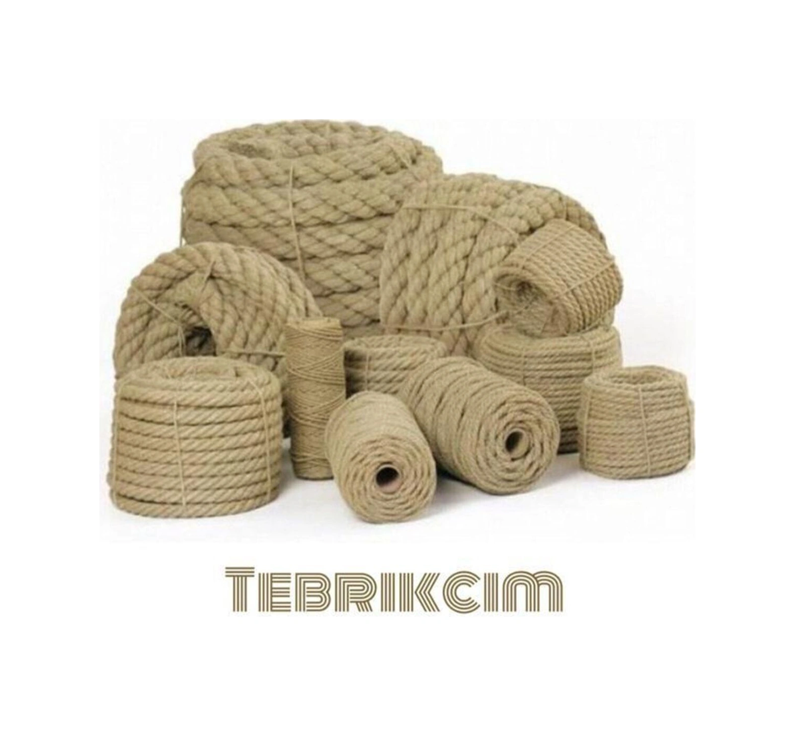 10 Mm 30 Metre Jüt Halat Ip Dekoratif Hasır Ip Kendir Halat