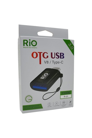 Rio Tech Otg Usb 3.0 V8 / Type-c Adaptör - Hızlı Ve Pratik Bağlantı