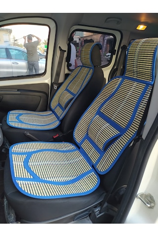 Oto Hasır Bambu Minder Ön İkili Takım Bel Destekli Terletmez Wf-1021-1