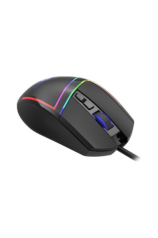 Lecoo MS106 Kablolu 3200DPI 7 Tuşlu RGB Gaming Optik Mouse Siyah
