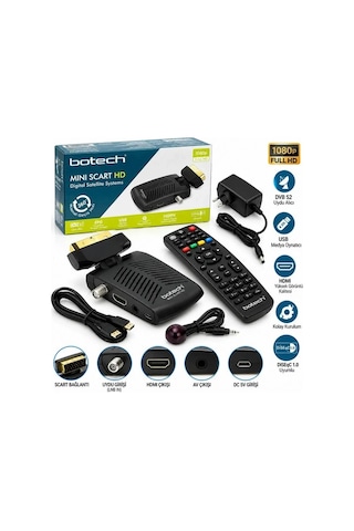 Ers Mını Scart Full Hd 1080p Uydu Alıcısı