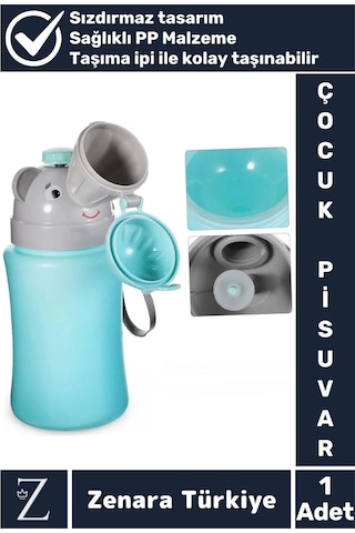 Premium Sağlıklı Pp Malzeme +2 Yaş Taşıma İpli Tuvalet Eğitim Çocuk Lazımlık Sızdırmaz Pisuvar Çok Renkli
