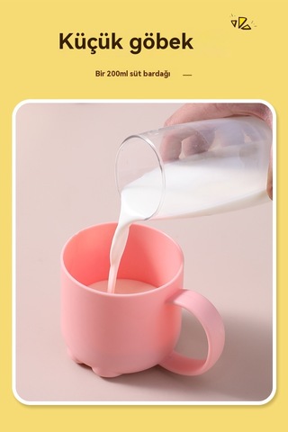 Aurora Çocuk Saplısu Bardağısilikonısıyalımem Kabıdüşmez Ve Sızdırmaz Mavisi Mavi