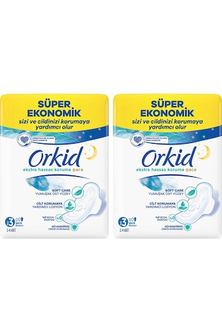 Extra Hassas Koruma Gece Süper Ekonomik Paket 28 Ped (14x2) Boy 3