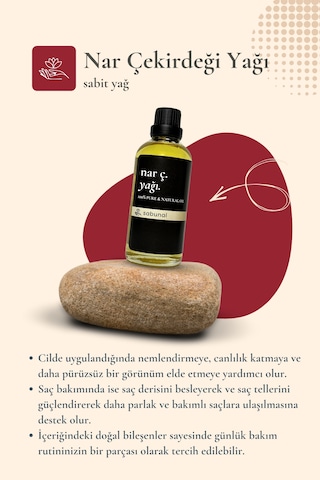 Sabunal Nar Çekirdeği Yağı 100 ML Cilt Bakım Ve Arındırıcı Doğal Yağ