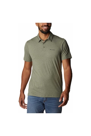 Columbia Tech Trail Erkek Kısa Kollu Polo T-Shirt Yeşil Çağla Yeşili