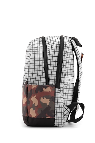 Kamuflaj Laptop Bölemli Unisex Okul Çantası