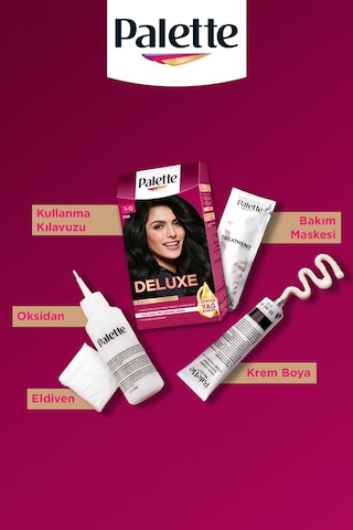 Schwarzkopf Palette Deluxe 1 - 0 Siyah Saç Boyası