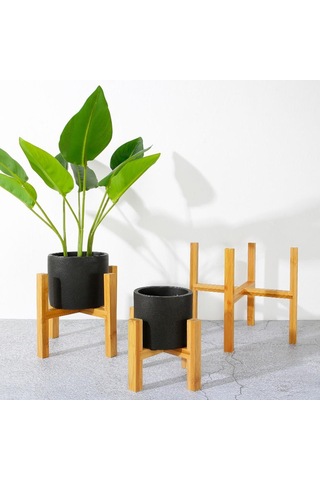 Raf Tutucu Pot Bonsai Ev Bahçe Ahşap Çiçek Kapalı Ekran Bitki Stand Rafı S