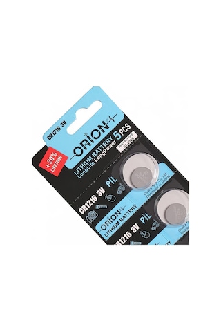 Orion CR1216 3V Lityum Düğme Pil 5'li