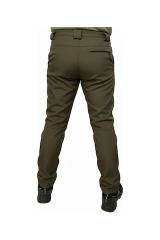 Mysia Outdoor Koyu Haki Soft Shell Pantolon İçi Polarlı Haki