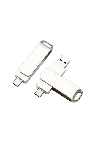 2 In 1 Çift Taraflı Type-c Usb 2.0 Metal Usb Bellek