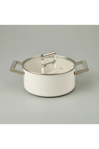 Arow Monza 9 Parça Tencere Seti - Krem Krem