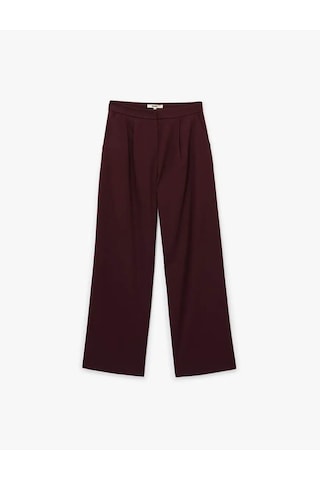 Koton Cepli Pile Detaylı Kumaş Palazzo Bordo Kadın Pantolon 6wak40046pw Bordo