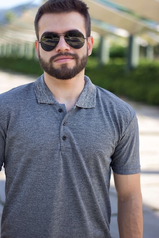 Azıcık Akıllı Erkek Antrasit Basic Slim Fit Düz Sade Polo Yaka Tişört 20eply0001 001