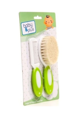 Baby Plus Doğal Kl Fırça & Tarak Seti