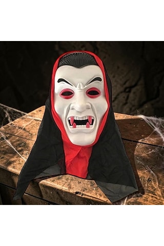 Tüllü Vampir Maskesi Cadılar Bayramı Korku Maskesi Vampıre Halloween Mask Eğlence Korku Maskesi Tüm Yaşlar
