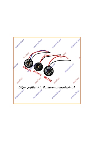 Maflen 1157 Bay15d Çift Duy Soket Ucu 3 Kablolu Dişi Duy-s1893