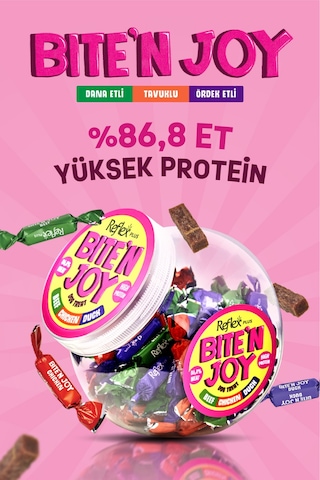 Plus Bite'n Joy - Dana Etli, Tavuklu Ve Ördek Etli Köpek Ödül Maması 250g