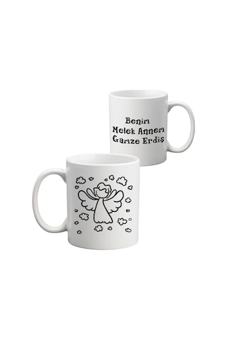 Anneler Günü Hediyesi - Melek Annem Kupa Bardak