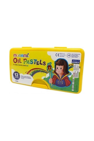 Monami Pastel Boya 12 Renk Plastik Kutulu