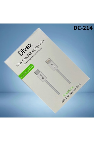 Divex 27w Type-c To Lightning Yüksek Hızlı Şarj Kablosu Dc-214