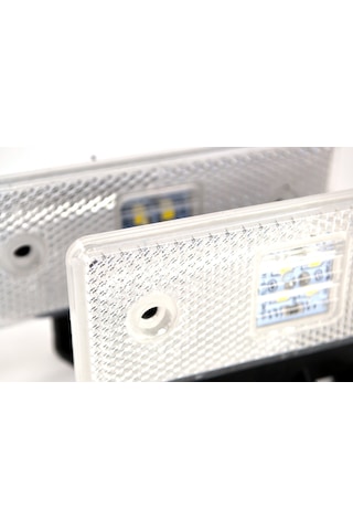 2 Adet 12v Beyaz Reflektör Dikdörtgen Ledli Side Marker Lamba