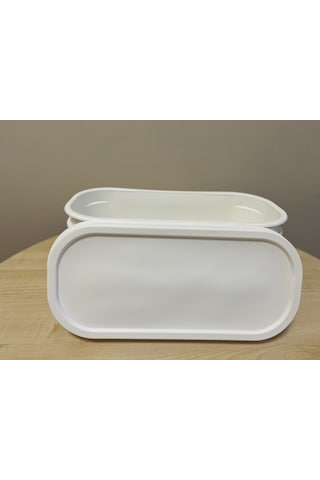 Reyon Dondurma Küveti Kap + Kapak 50'li Beyaz