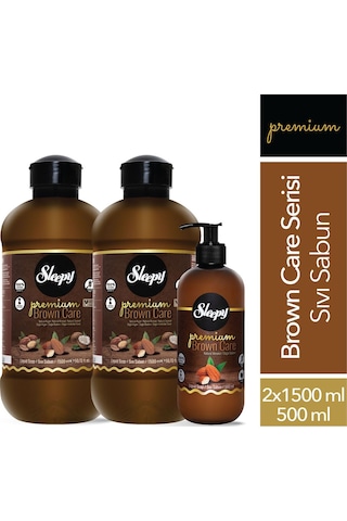 Sleepy Premium Brown Care Serisi Sıvı Sabun 500 ML + 2x1500 ML