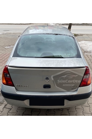 Renault Clio 2 Symbol 1998-2008 Sedan Uyumlu Bagaj Üstü Spoiler Bagaj Çıtası Piano Black Parlak Siyah (00) (ŞüsCarOto Aksesuar)