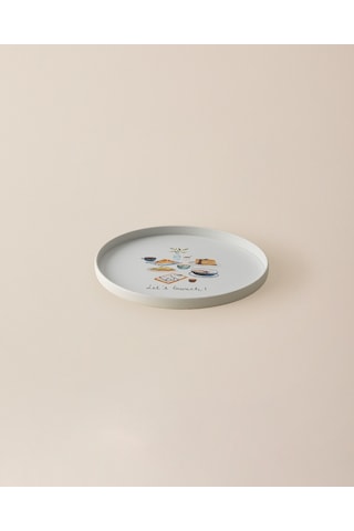 Madame Coco Blanch Yuvarlak Sunum Tepsi - Renkli Teps0000000139