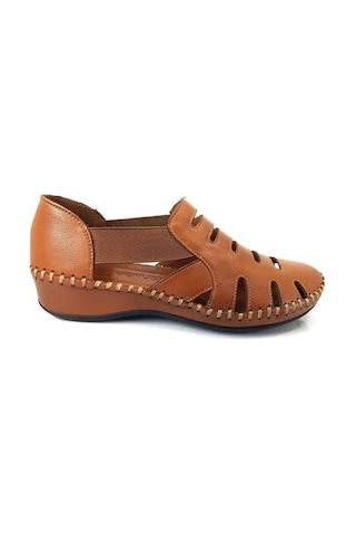 Venüs 18791395 Günlük Hakiki Deri Bayan Sandalet-taba Taba
